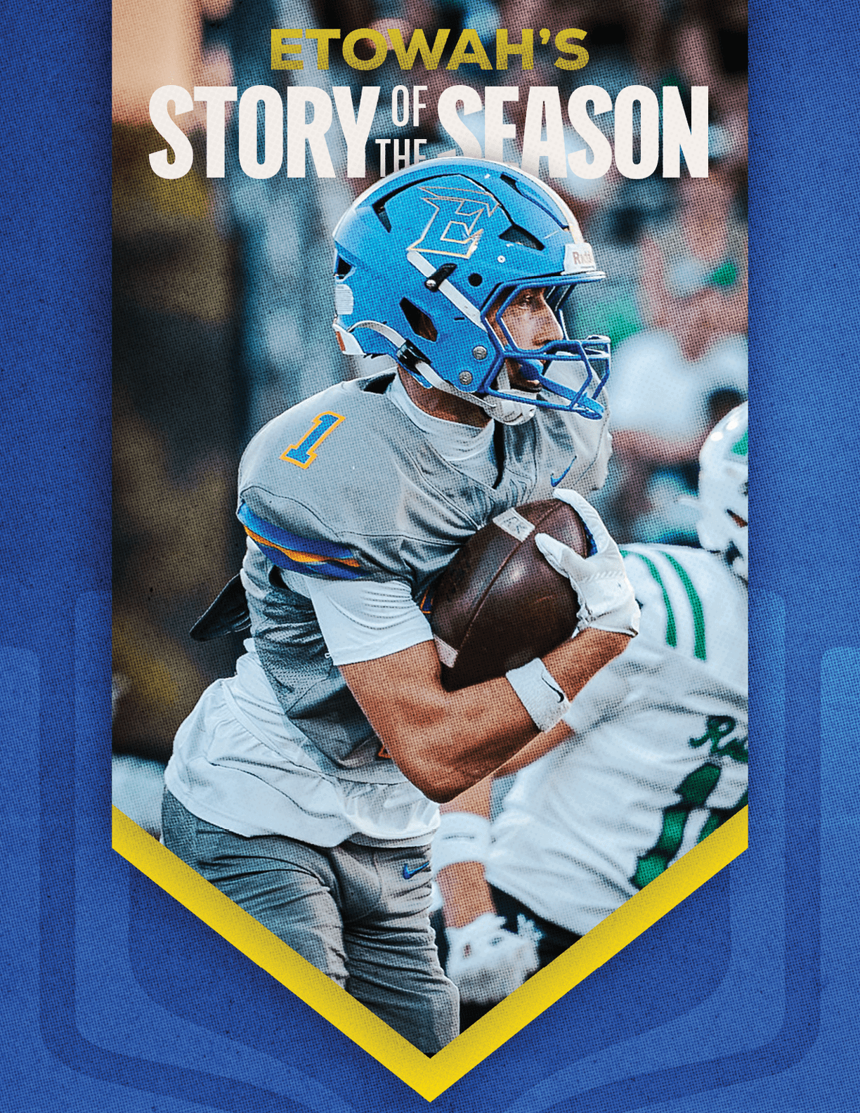 A group of football players huddled together. Description generated by AI
