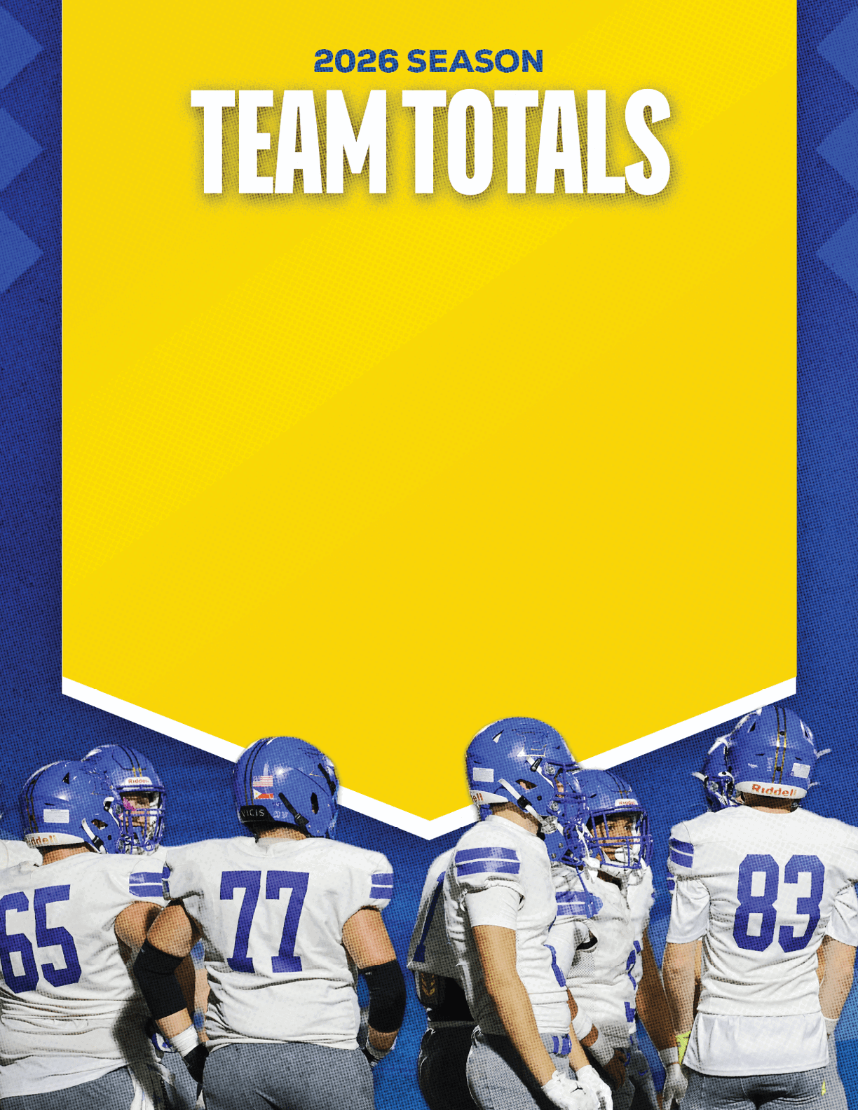 A group of football players standing on a field. Description generated by AI