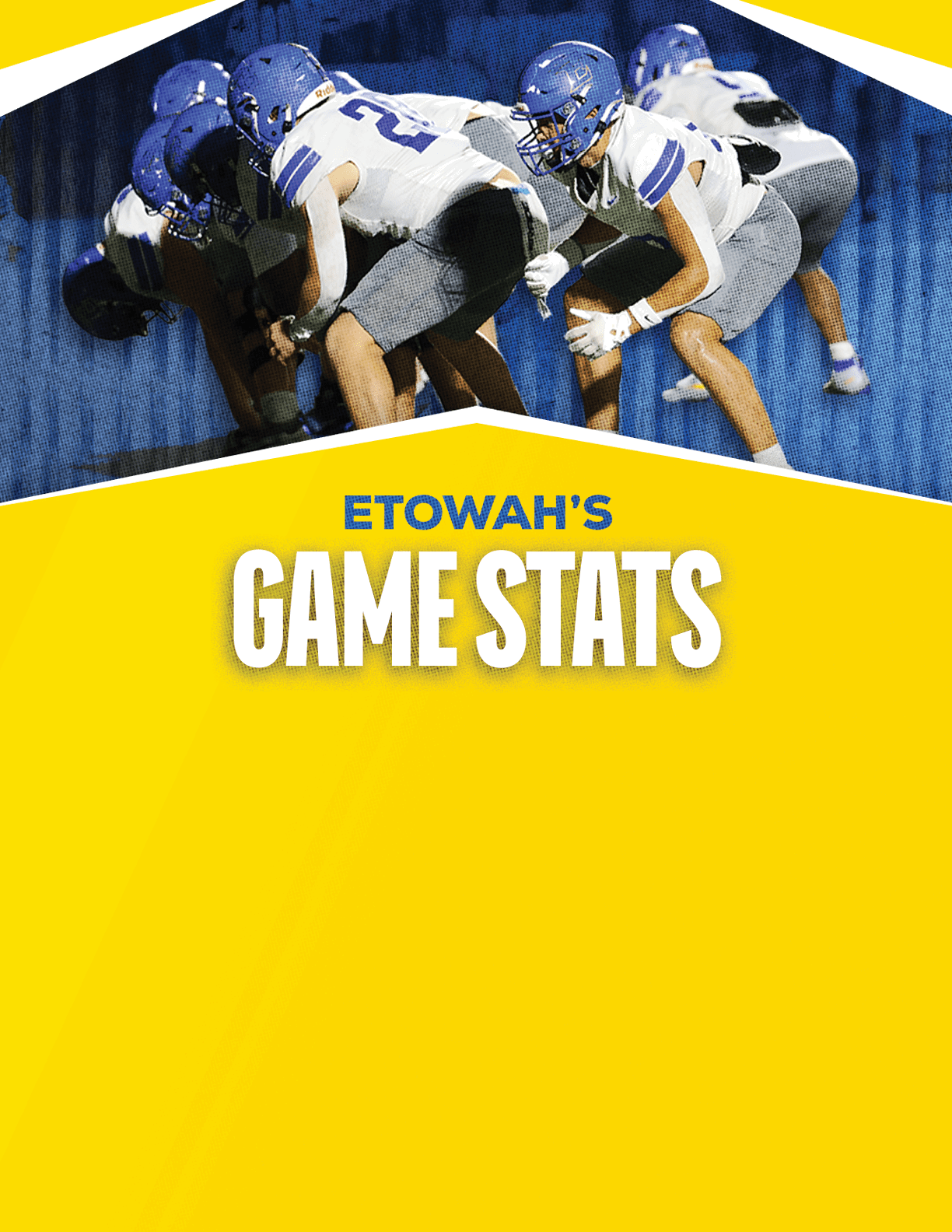 A gold colored sign that says “Mountain Vista's Game Stats". Description generated by AI