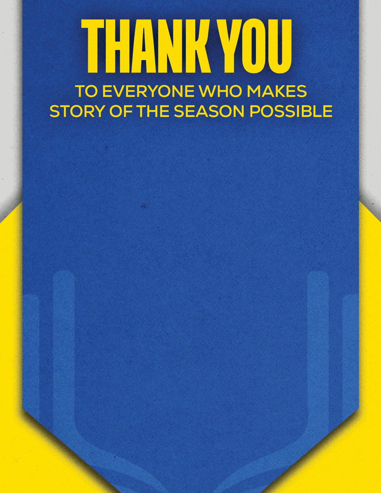 A blue and red banner with the words “Esterro Football" written on it. Description generated by AI