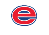 A blue and red logo of a cat with its mouth open. Description generated by AI