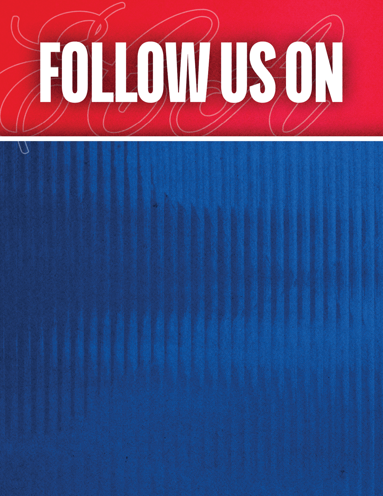 A red and blue striped fabric. Description generated by AI
