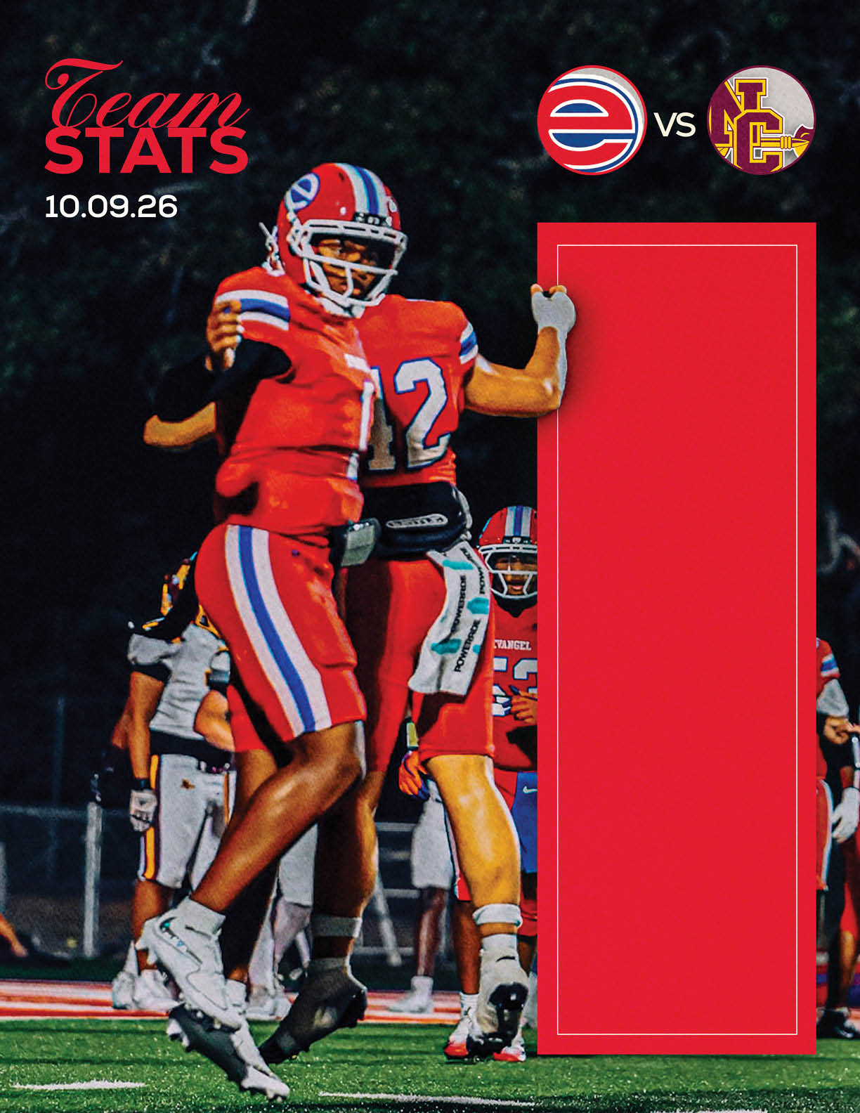 A football player is kicking a football. Description generated by AI