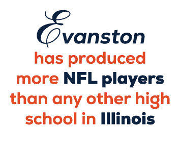 Evanston has produced more NFL players than any other high school in Illinois