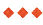 Three dark blue diamond shapes with a subtle checkered pattern are evenly spaced on a white background. Description generated by AI