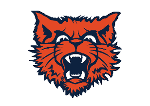 A blue and red logo of a lion. Description generated by AI