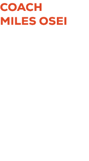 Coach MILES OSEI says any moment is the perfect time to celebrate the seniors