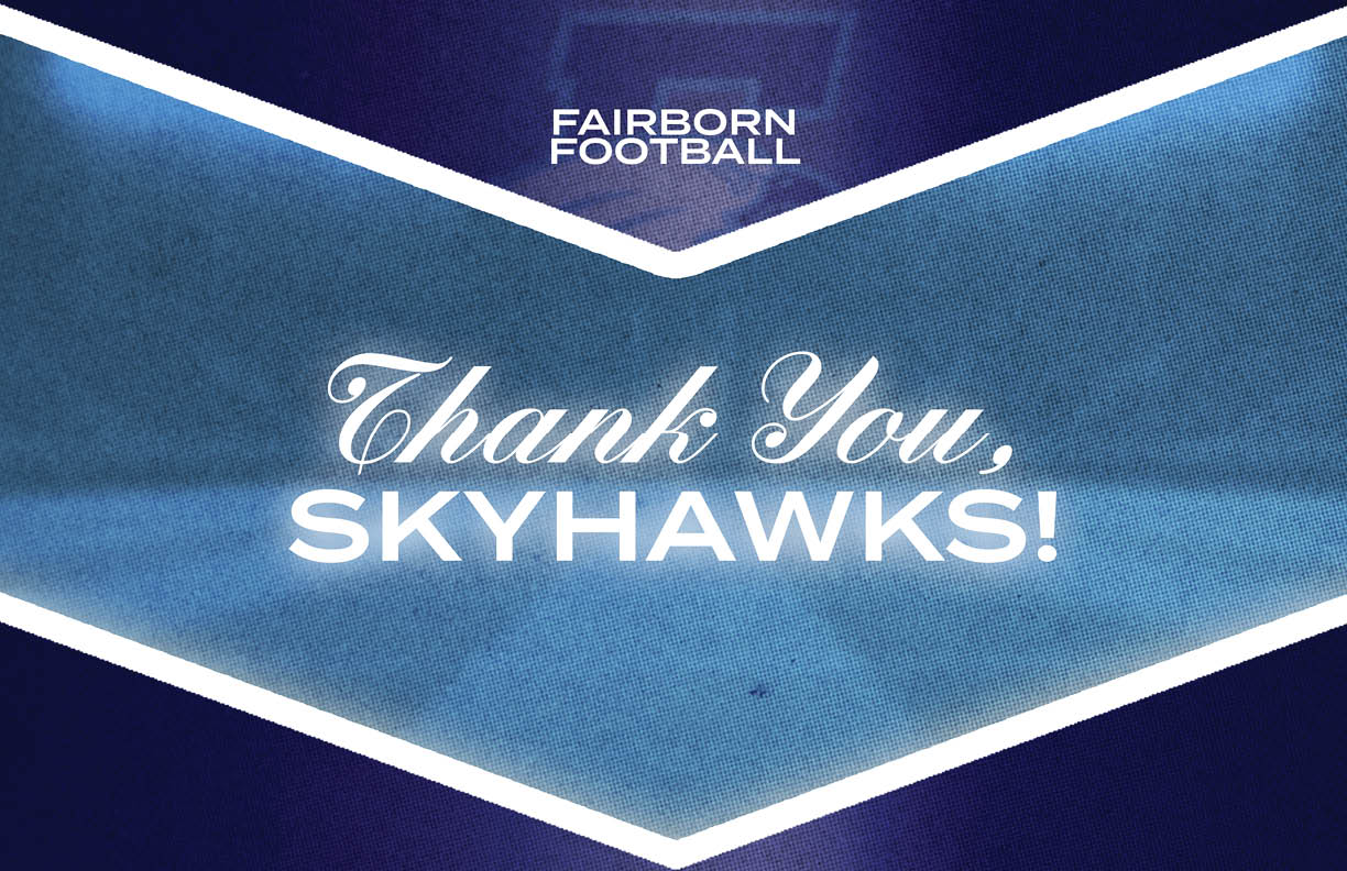 A green and gold sign that says Thank You Golden Eagles. Description generated by AI