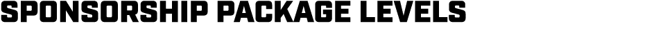 SPONSORSHIP PACKAGE LEVELS 
