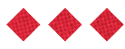 A black and white image of a circle with a red dot in the middle. Description generated by AI