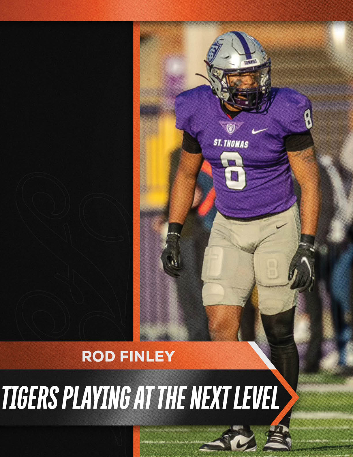 A football player wearing a green and yellow jersey with the number 4 on it. Description generated by AI