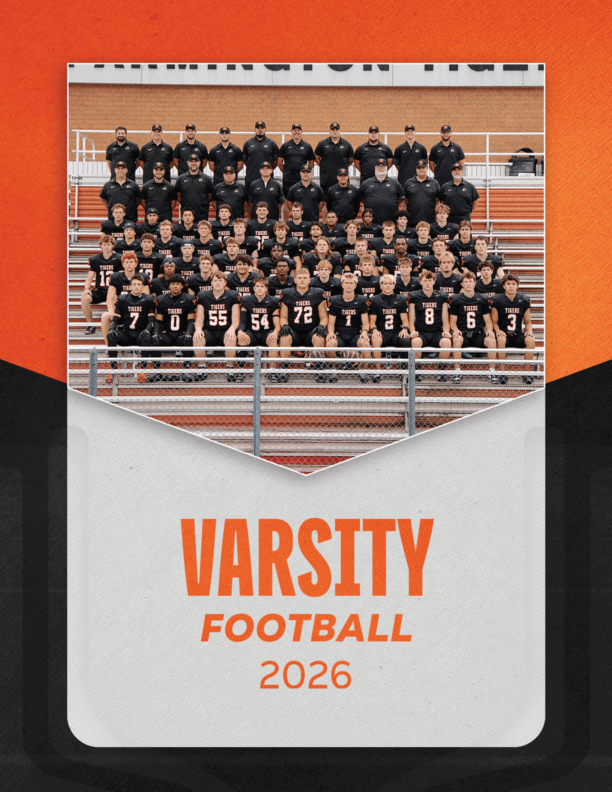 A group of football players sitting on a bench. Description generated by AI