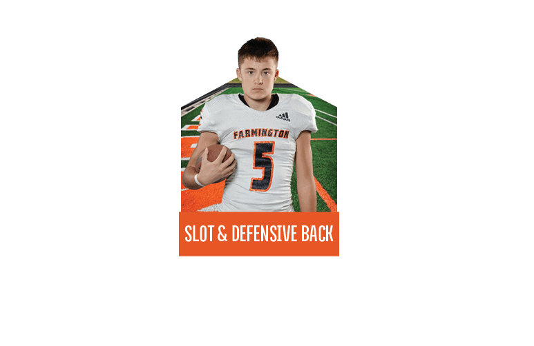Slot & Defensive Back ,Lucas DeGraff ,PLAYER OF THE WEE