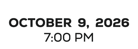  October 9, 2026 7:00 PM