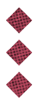 A black and white image of a circle with a red dot in the middle. Description generated by AI