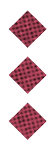 A black and white image of a circle with a red dot in the middle. Description generated by AI