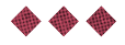A black and white image of a circle with a red dot in the middle. Description generated by AI