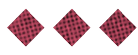 A black and white image of a circle with a red dot in the middle. Description generated by AI