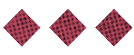 A black and white image of a circle with a red dot in the middle. Description generated by AI