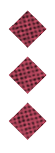 A black and white image of a circle with a red dot in the middle. Description generated by AI