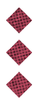 A black and white image of a circle with a red dot in the middle. Description generated by AI