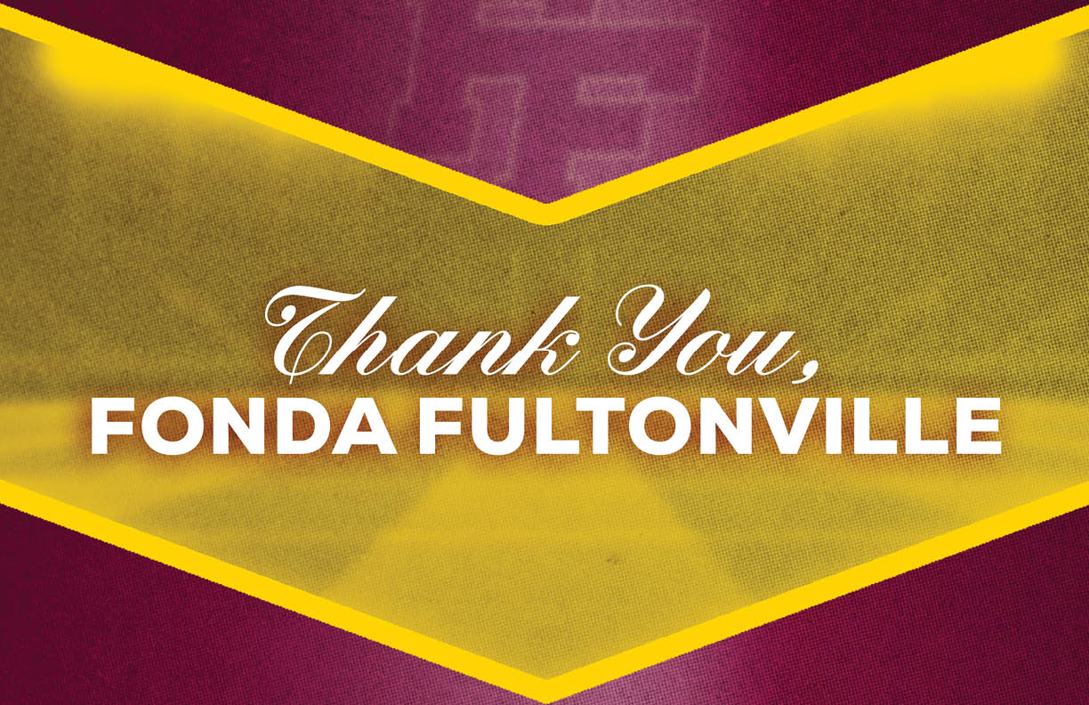 Thank you message displayed in white and bold text on a yellow chevron background with a maroon backdrop. Description generated by AI