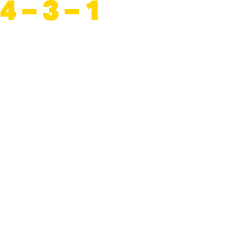 4 – 3 – 1 John West Kevin Higgins Jerry Rose Ken Sullivan Peter Suits Phil Springer