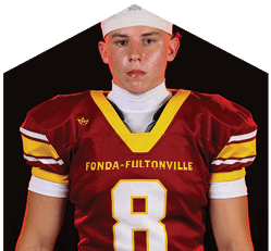 A young man wearing a white jersey with the number 10 on it. Description generated by AI