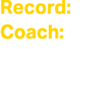 Record: Coach: