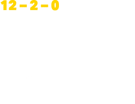 12 – 2 – 0 Mike Mancini Aidan Frederick Brady Melious Logan Miller Jose Vargas
