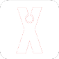 A red and white X. Description generated by AI