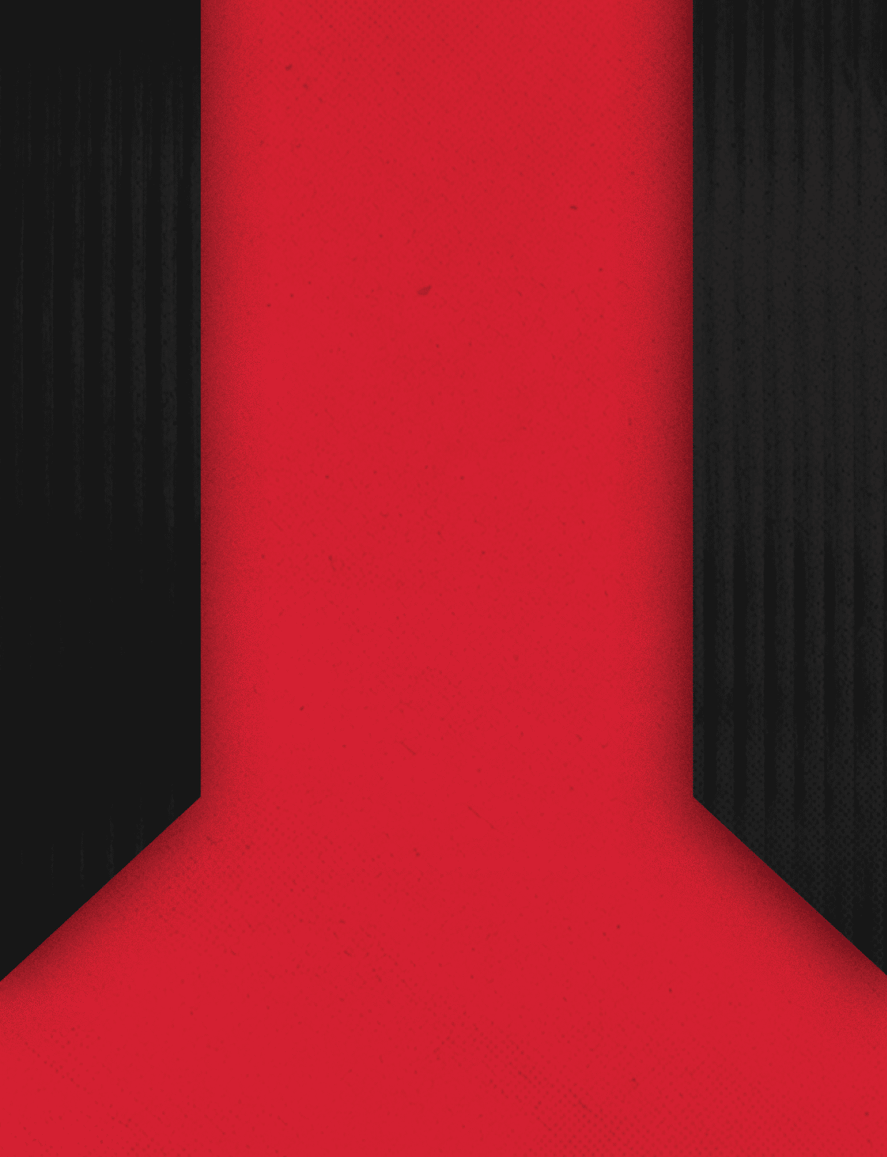Two red and black triangles. Description generated by AI