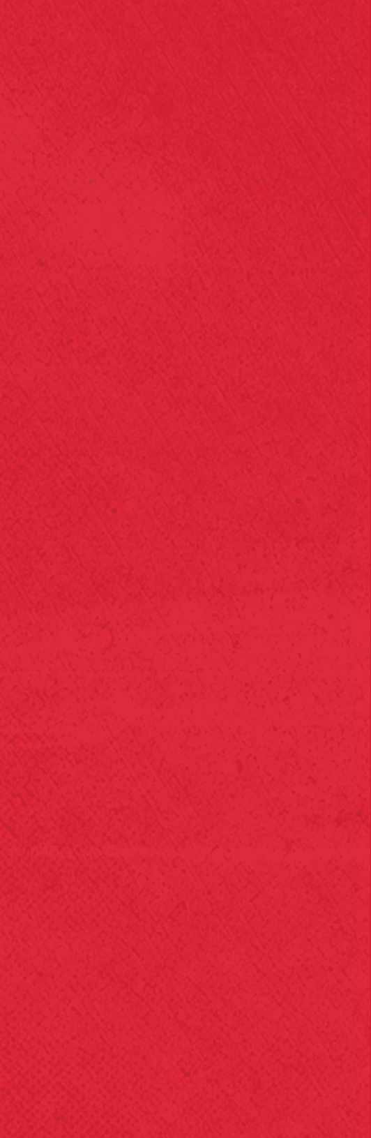 A red background with a white stripe. Description generated by AI