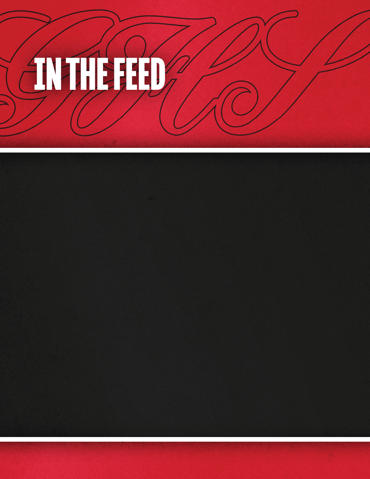 A red background with a black square. Description generated by AI