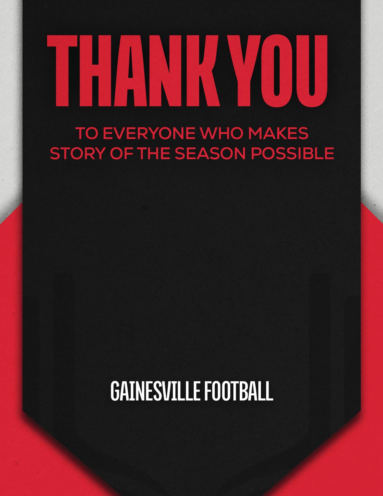 A black and red sign that says “Thank You" on it. Description generated by AI