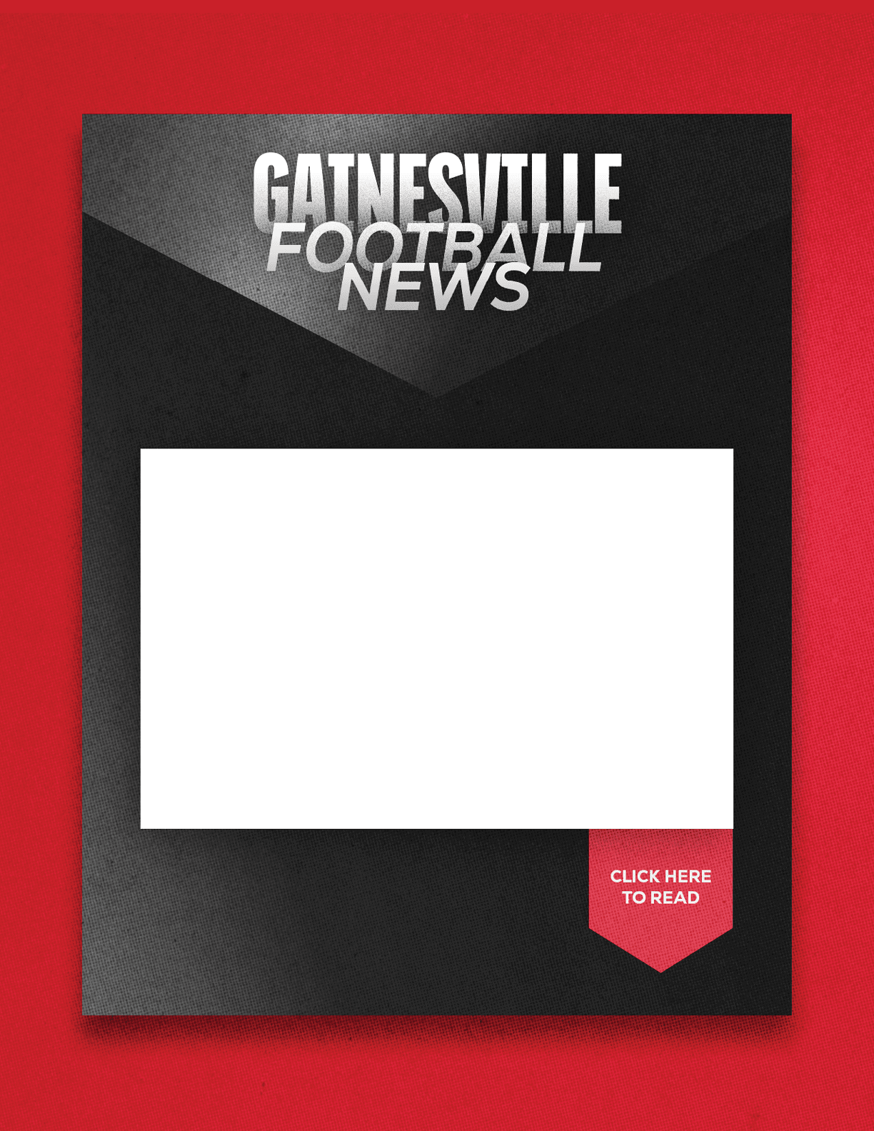 A red and black Sun Prairie East Football News sign. Description generated by AI