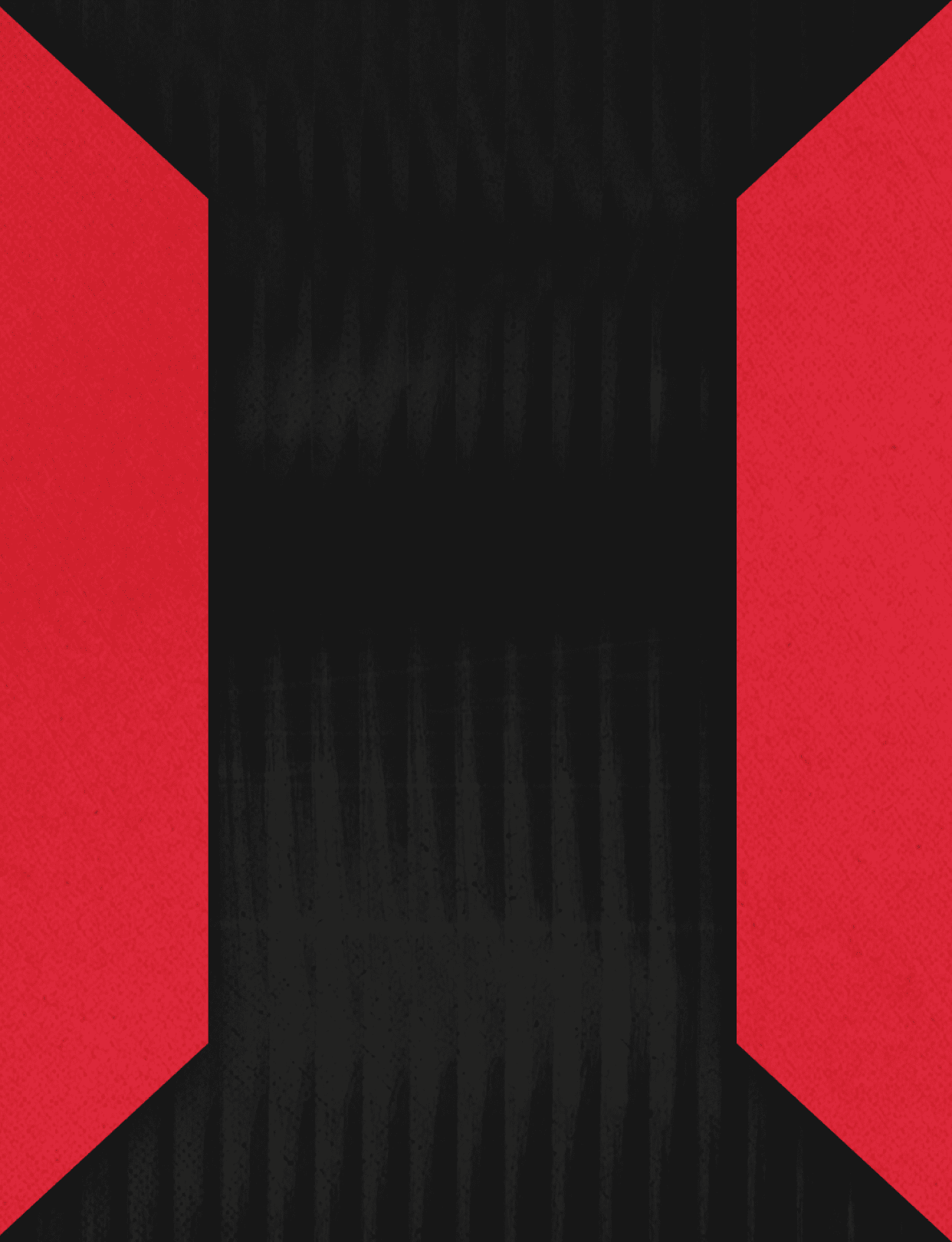 A red and black square with a red X. Description generated by AI