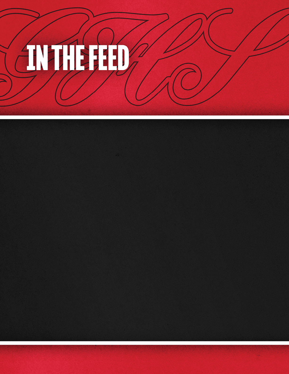 A red background with a black square. Description generated by AI