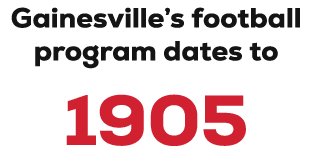 Gainesville’s football program dates to 1905
