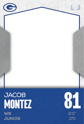 A football player named Jakob Martinez Jr. wearing number 86. Description generated by AI