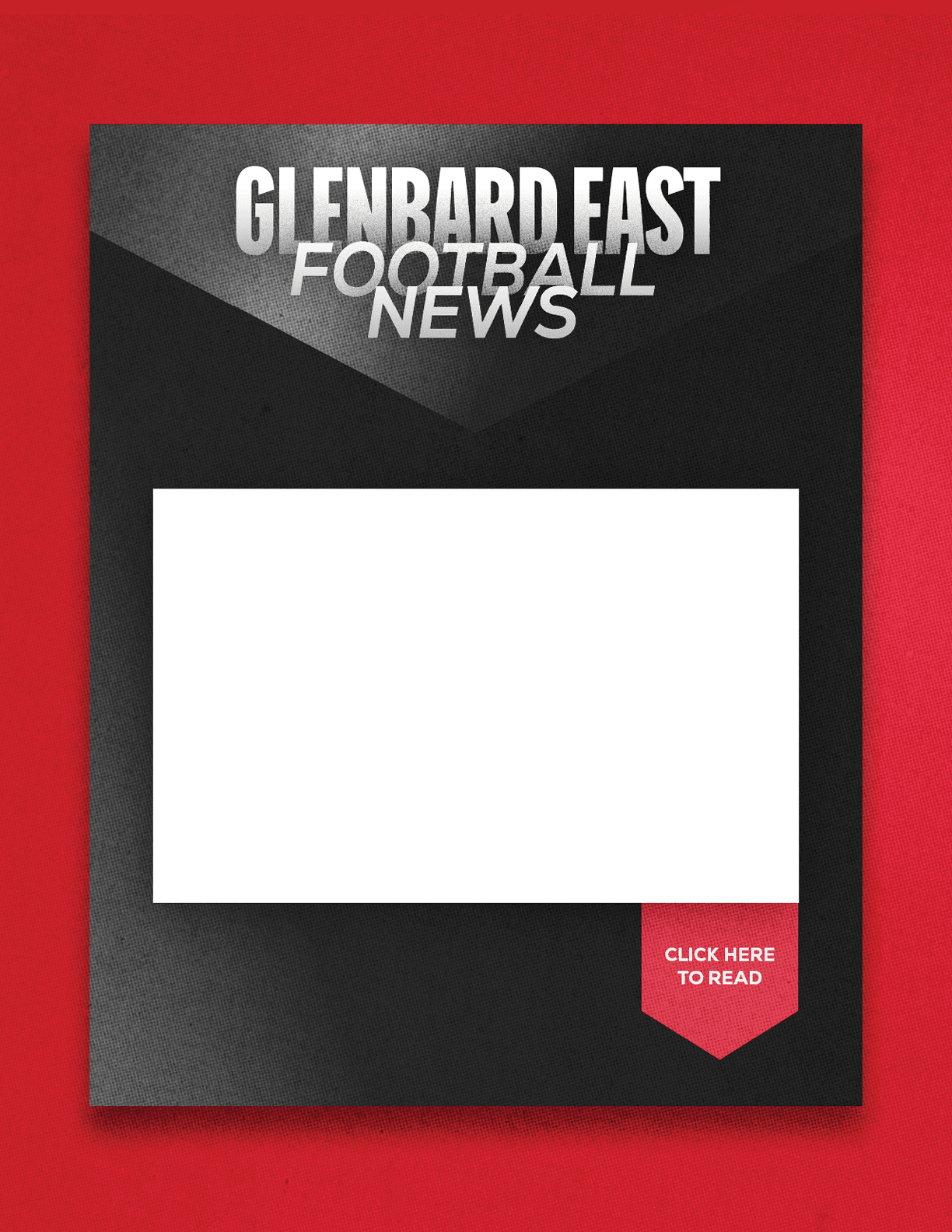 A red and black Sun Prairie East Football News sign. Description generated by AI