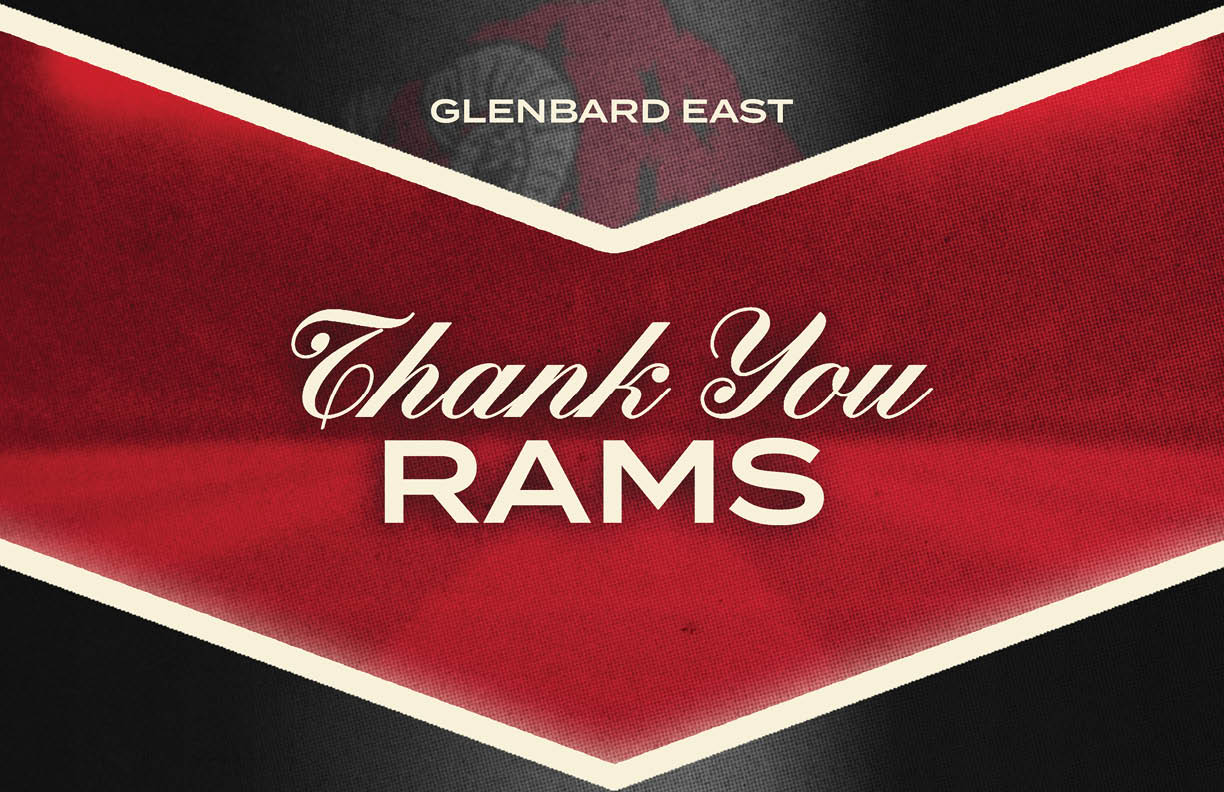 A green and gold sign that says Thank You Golden Eagles. Description generated by AI