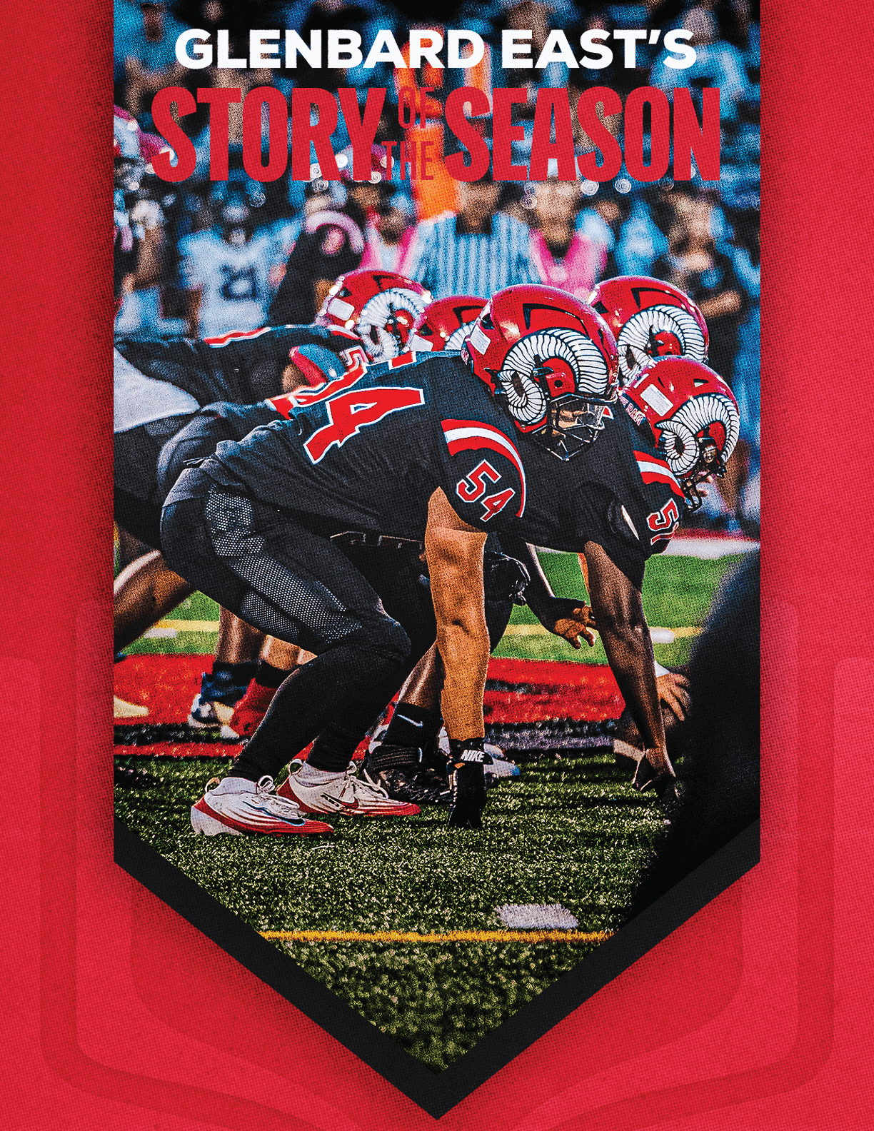 A group of football players huddled together. Description generated by AI