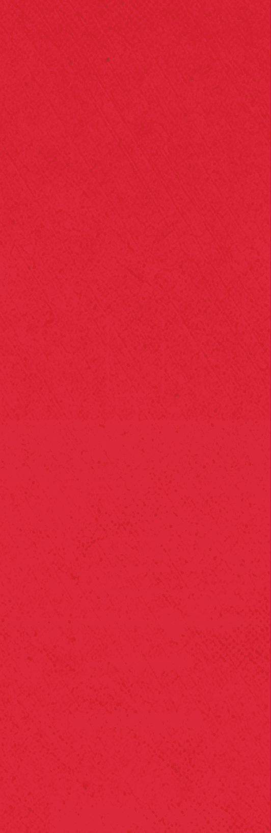 A red background with a white stripe. Description generated by AI