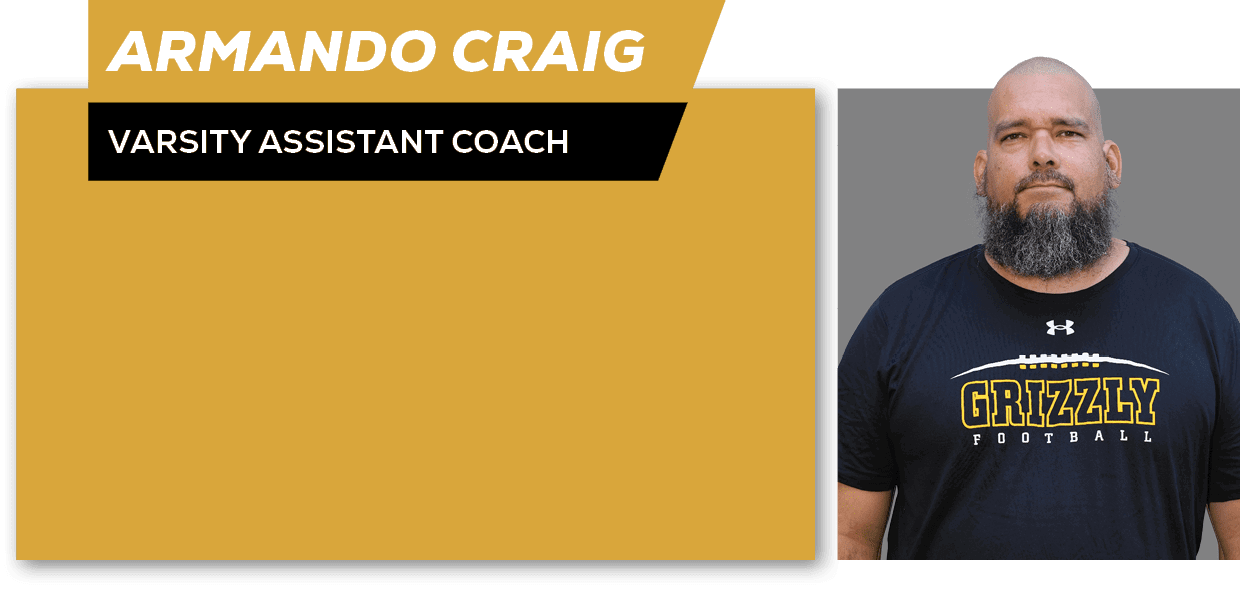 armando craig,varsity assistant coach