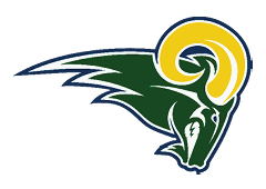 A green and gold eagle with the letters M and M on its chest. Description generated by AI