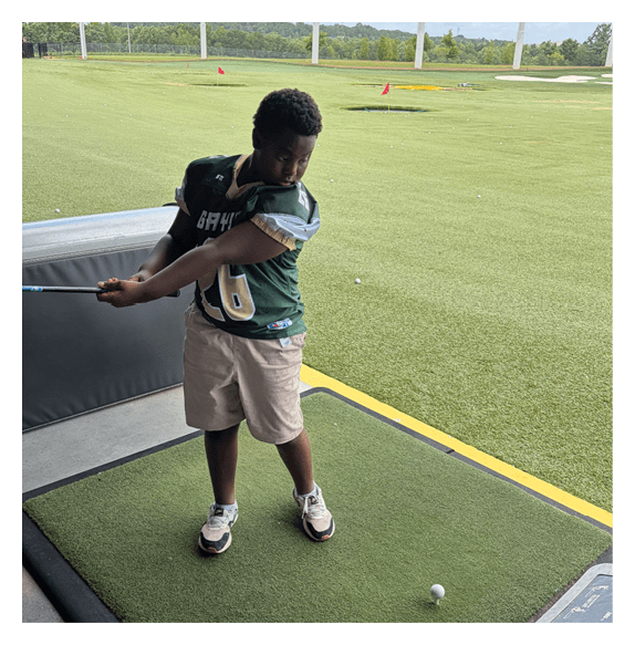 Two football players wearing Vista jerseys and holding hands. AI generated content