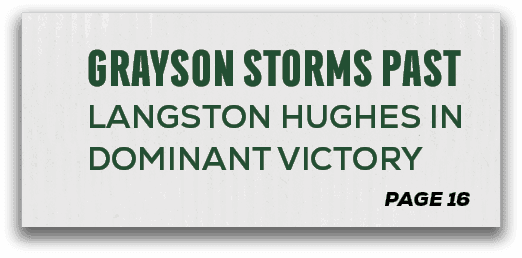 page 16,Grayson Storms Past Langston Hughes in Dominant Victor