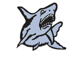 A shark with a mouth open. Description generated by AI