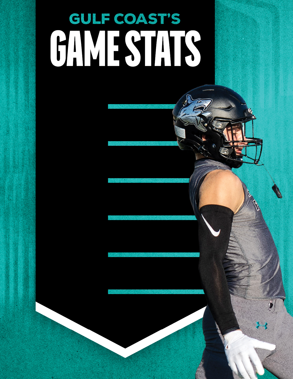 A football player wearing a helmet and a gray jersey. Description generated by AI